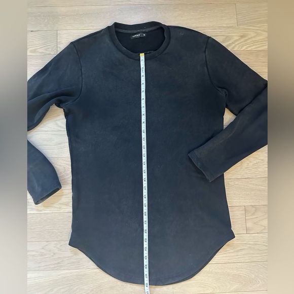 VITALY long sweater - washed black vintage look - Picture 4 of 7